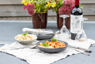 Mørbradgryde med ris